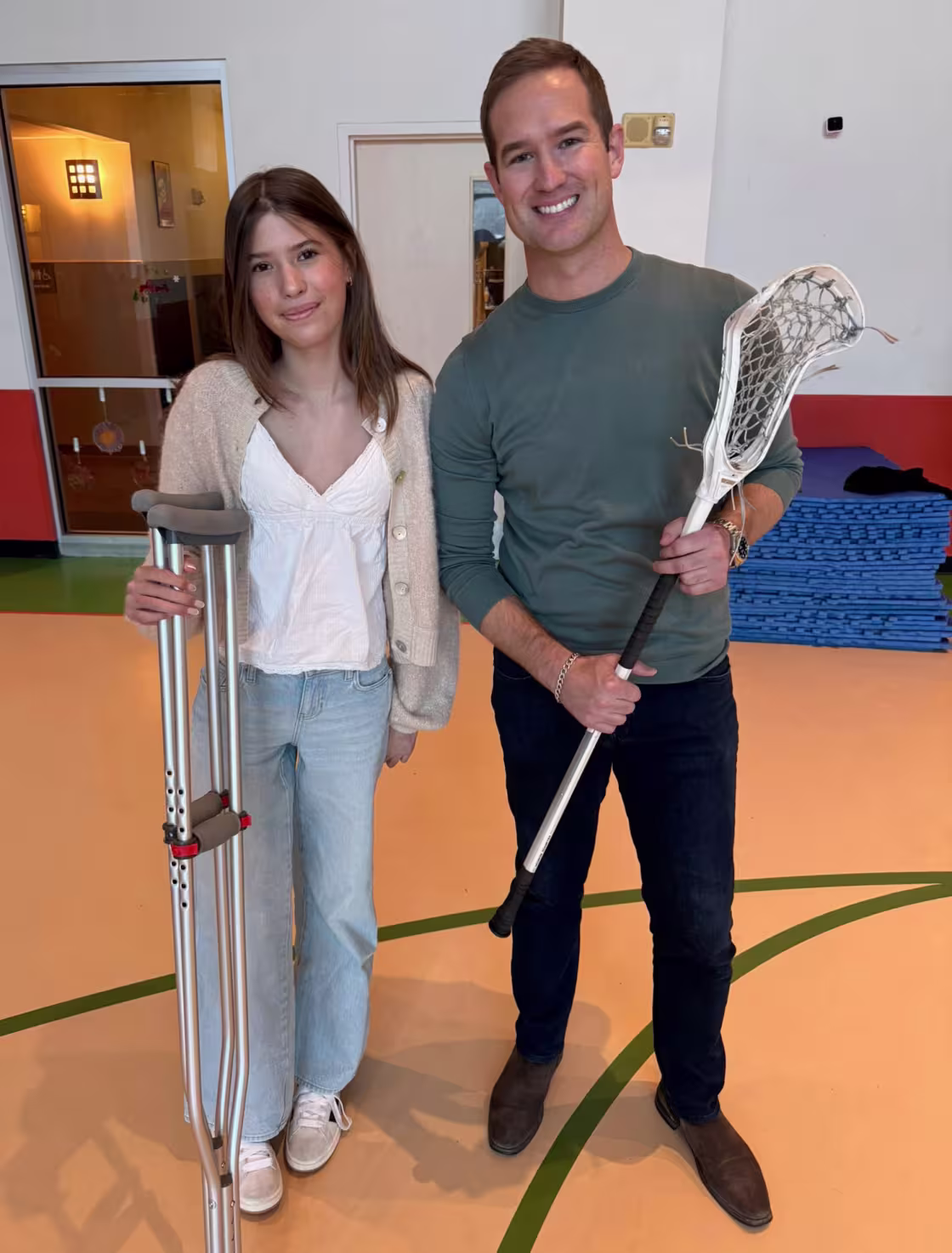 Annabelle Carlson says her injury won't hold her back as she's determined to continue playing sports
