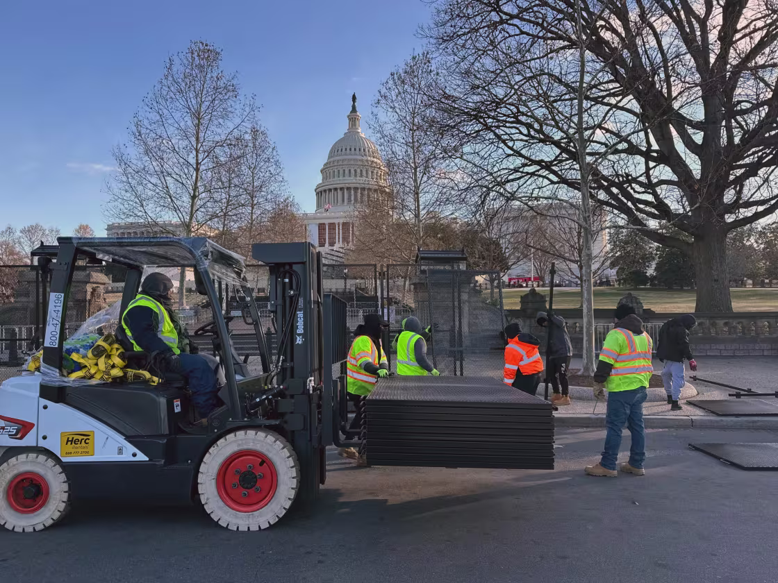 The scene outside the U.S. Capitol