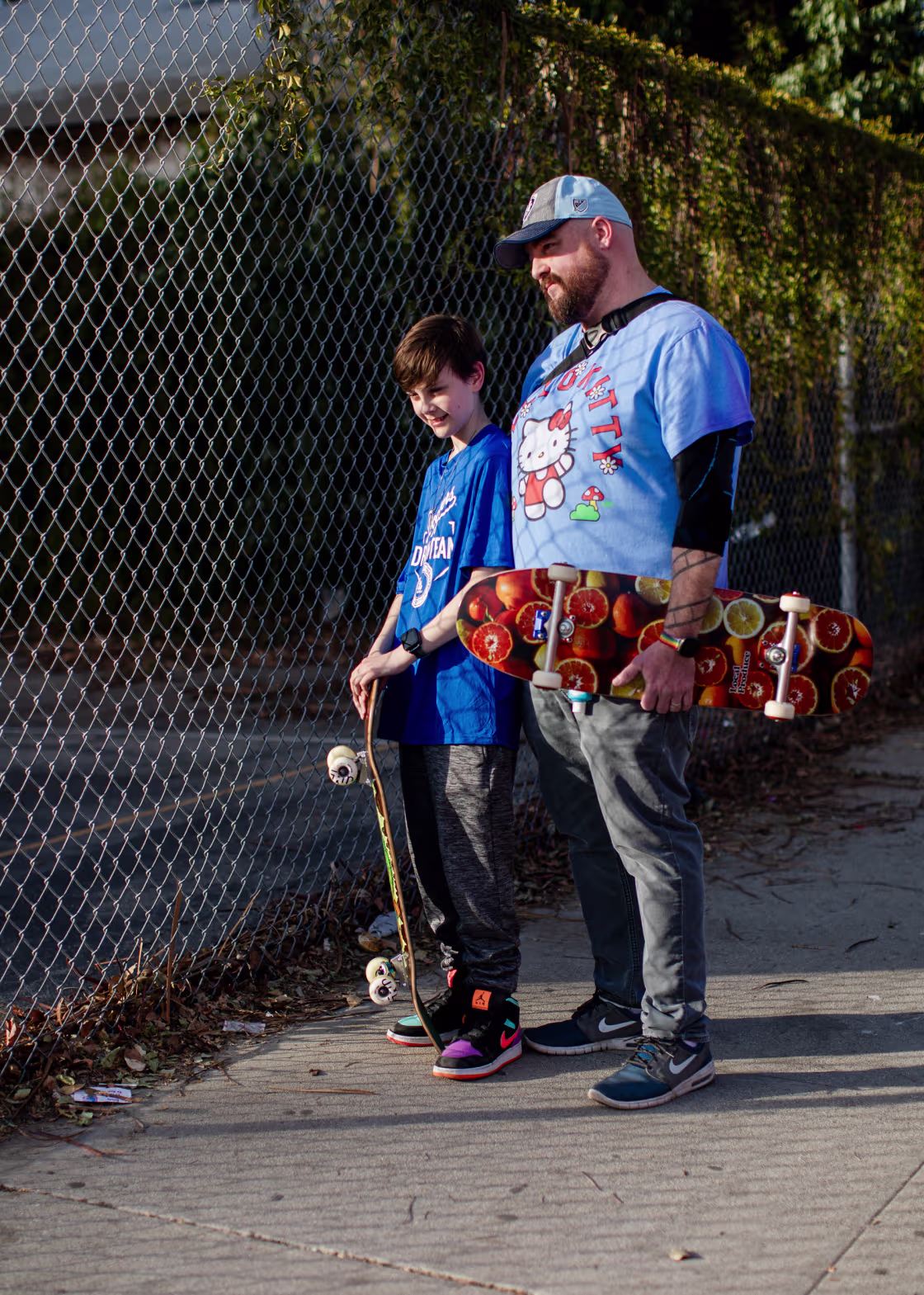Avary Babbitt and his father, Grant