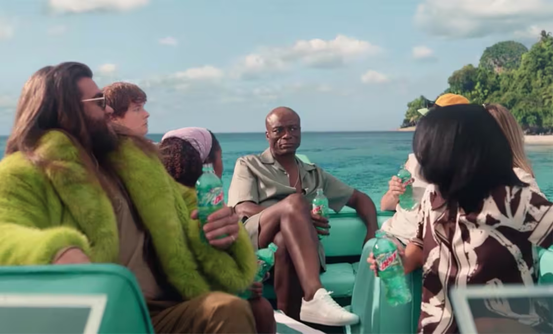 Seal in the Mountain Dew ad