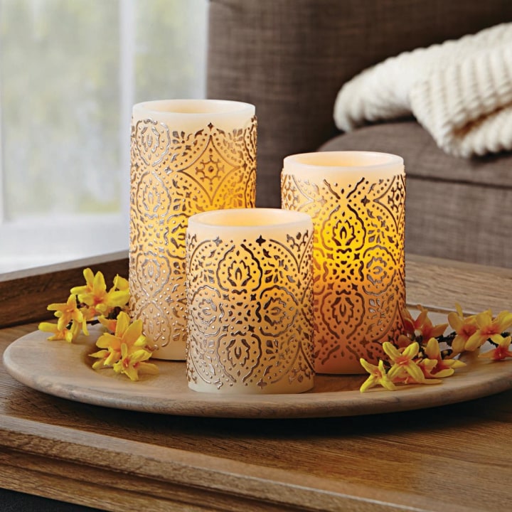 Better Homes and Gardens LED Flameless Pillar Candle Set