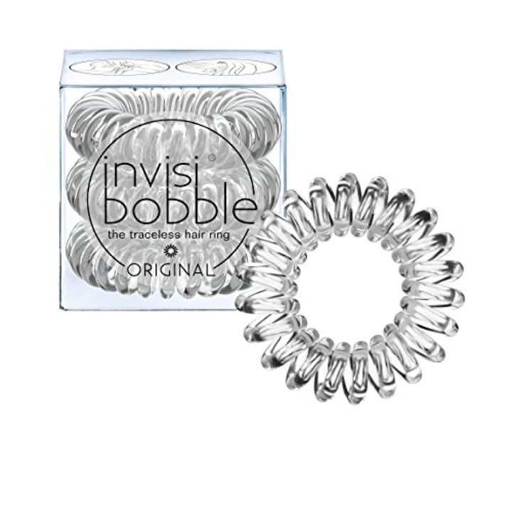 Invisibobble Traceless Hair Ring and Bracelet, Crystal Clear Suitable for All Hair Types (Amazon)