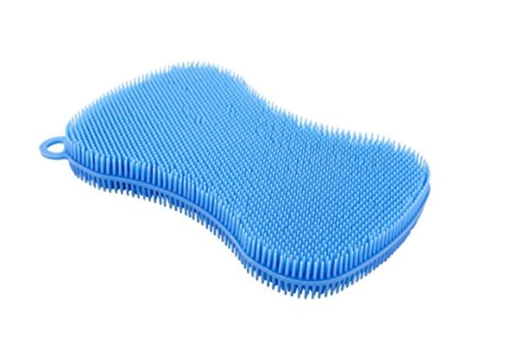 Kuhn Rikon Stay Clean Silicone Scrubber, Blue (Amazon)