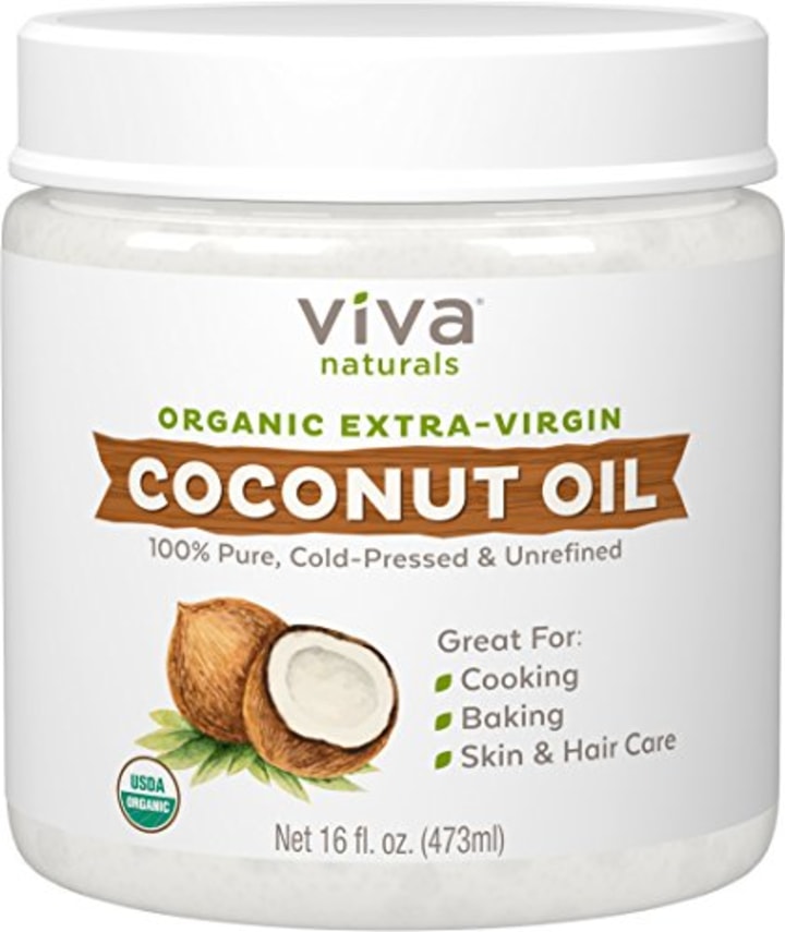 Viva Naturals Organic Extra Virgin Coconut Oil, 16 Ounce (Amazon)
