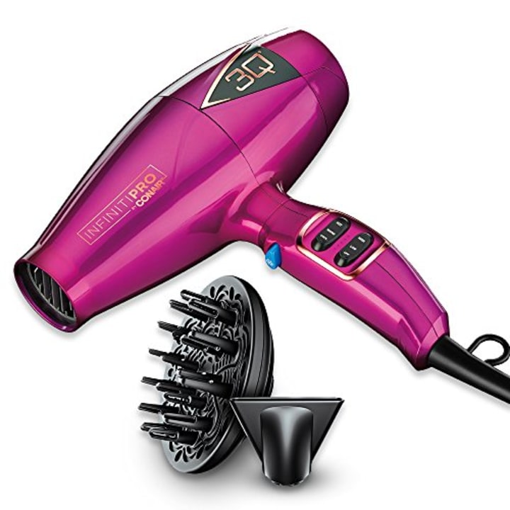 INFINITIPRO BY CONAIR 3Q Compact Electronic Brushless Motor Styling Tool/Hair Dryer, Pink (Amazon)