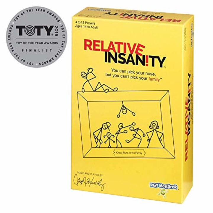 Relative Insanity Party Game About Crazy Relatives
