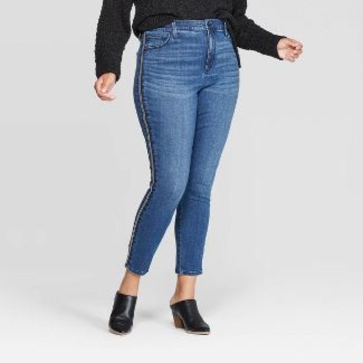 Universal Thread Plus Size Beaded High-Rise Skinny Jeans