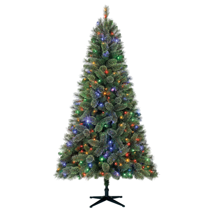 Holiday Time Pre-Lit 7.5&#039; Liberty Pine Artificial Christmas Tree, Color Changing-Lights