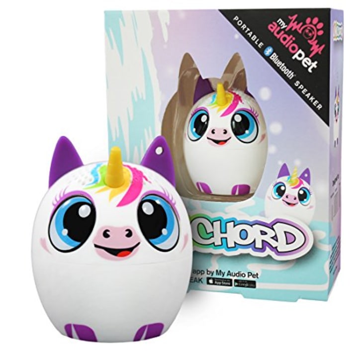 My Audio Pet Unicorn Mini Bluetooth Animal Wireless Speaker Toy for Girls with True Wireless Stereo Technology - Pair with Another TWS Pet for Powerful Rich Room-Filling Sound - (UniChord) (Amazon)