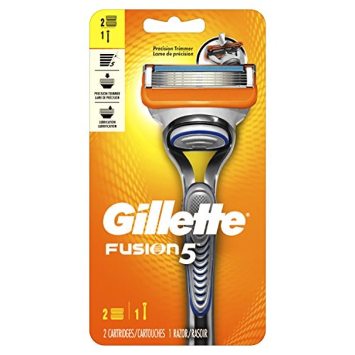 Gillette Fusion5 Men&#039;s Razor, Handle &amp; 2 Blade Refills (Amazon)