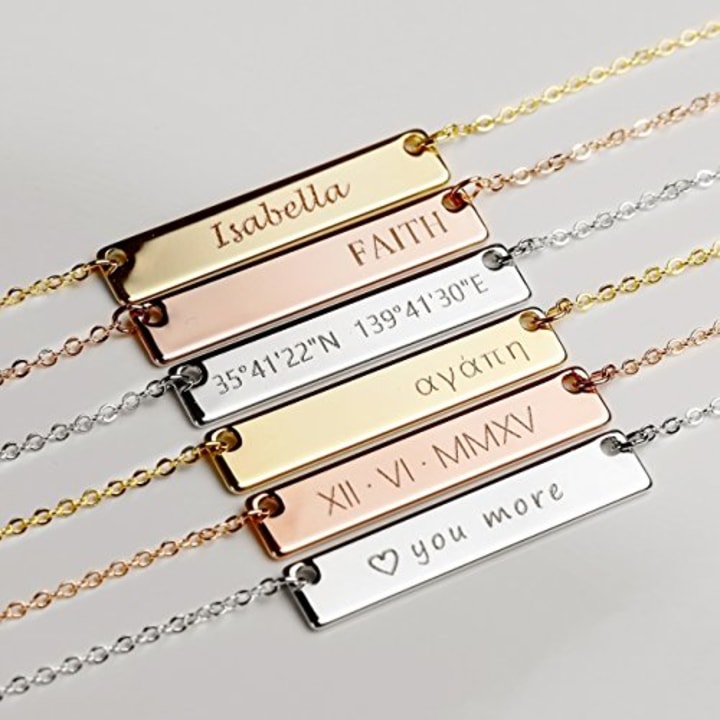 Cute personalized necklaces sale