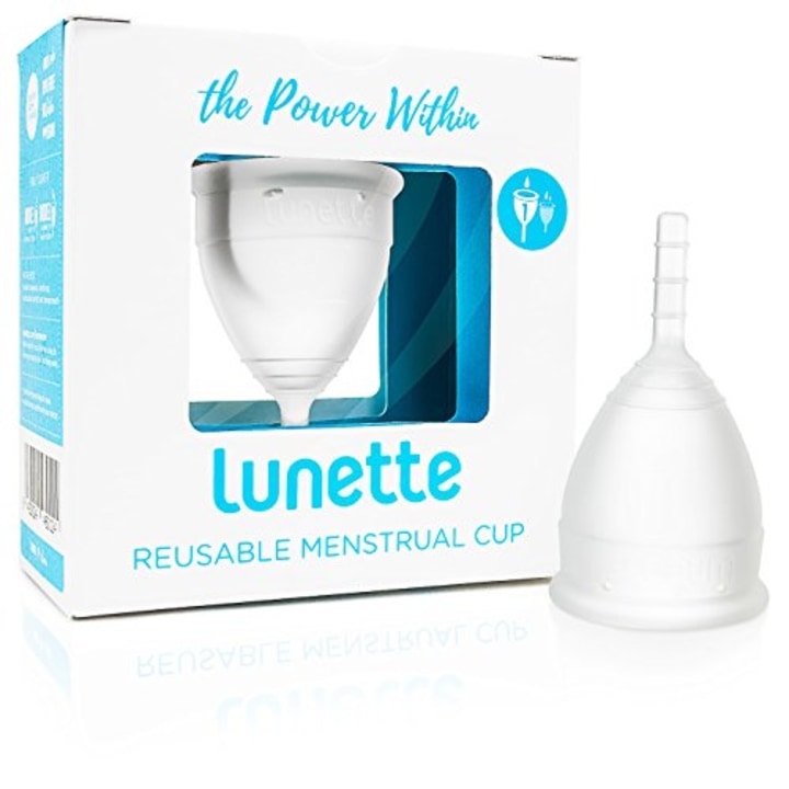 Lunette Reusable Menstrual Cup - Clear - Model 1 for Light Flow - Your Vagina&#039;s New Best Friend