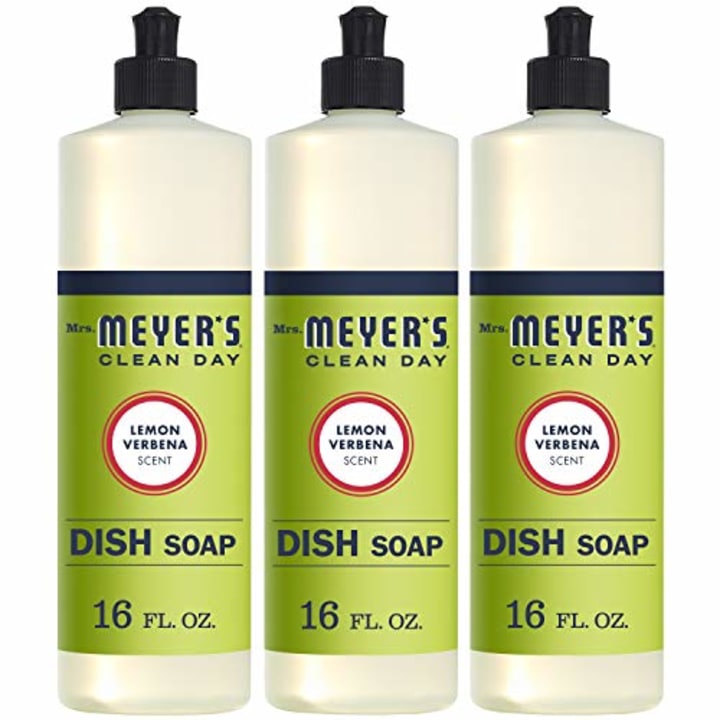 Mrs. Meyer's Clean Day Liquid Dish Soap, Lemon Verbena, 16 ounce bottle (3 count)