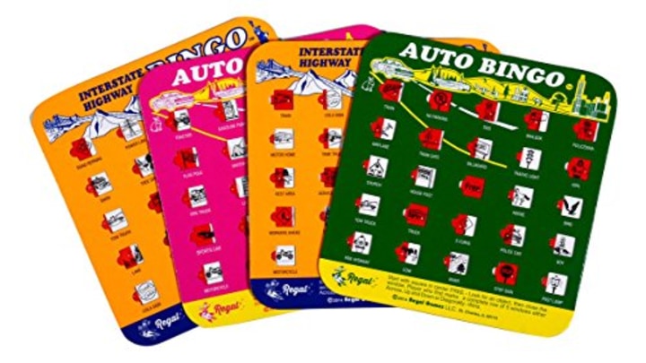 Regal Games Original Travel Bingo 4 Packs Great for Family Vacations Car Rides and Road Trips ...