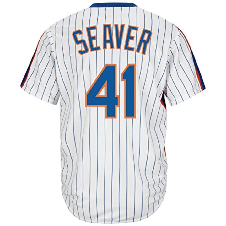 Tom Seaver New York Mets Majestic Cooperstown Jersey