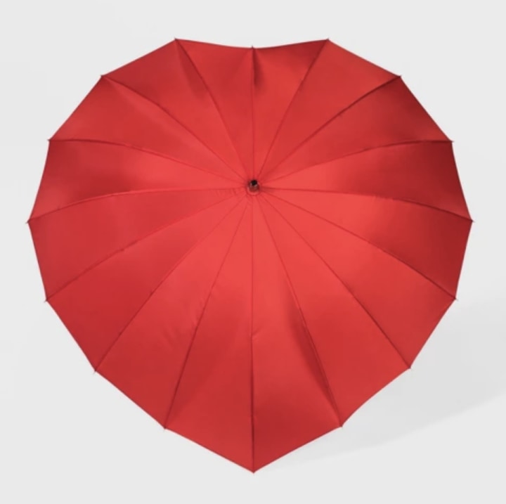 ShedRain Heart-Shaped Umbrella