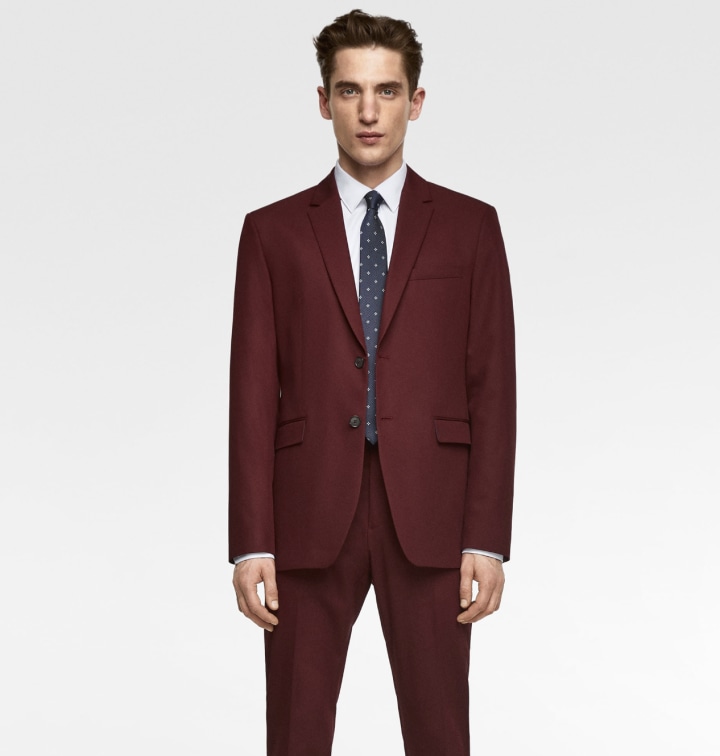 Stretch Suit Jacket With Sheen