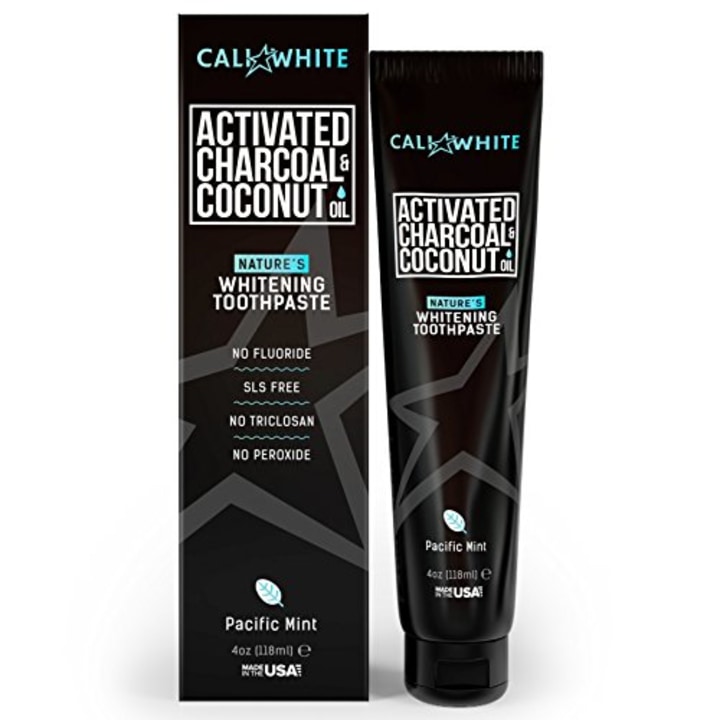 Cali White Activated Charcoal &amp; Organic Coconut Oil Toothpaste