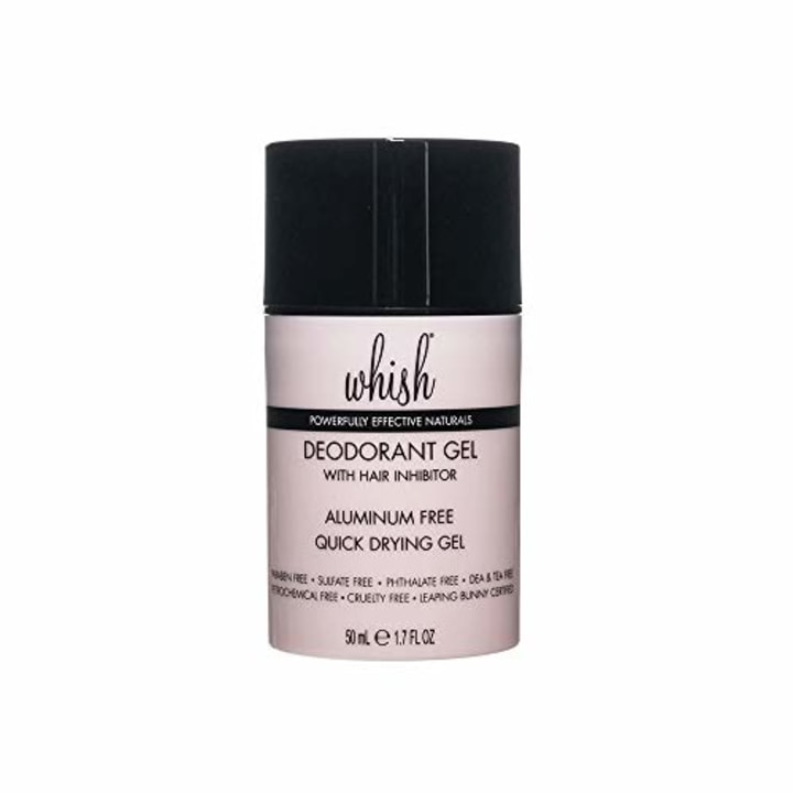 Whish Deodorant Gel with Hair Inhibitor - Natural deodorant, Contains Aloe, Aluminum Free, Inhibits Hair Growth, Odor Eliminator, Organic, 1.7 fl oz