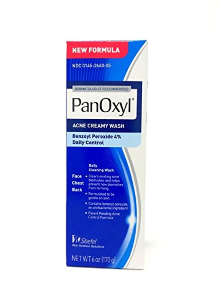 PanOxyl - 4 acne cream wash 4% Benzoyl Peroxide 5.5 Oz