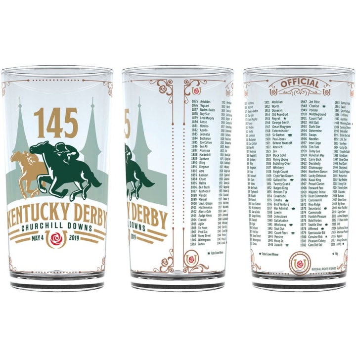 Official Kentucky Derby 145 Mint Julep Glass