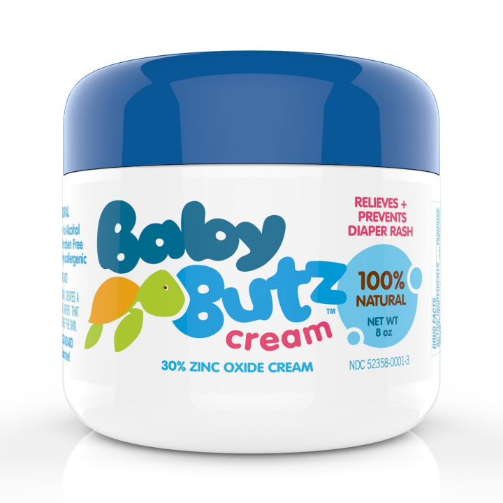 Baby Butz 100% Natural Diaper Rash Cream - 8oz