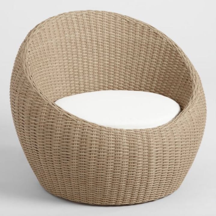 All Weather Wicker Vilamoura Outdoor Occasional Egg Chair