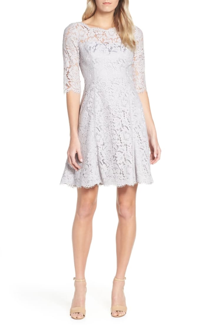 Lace Fit & Flare Cocktail Dress