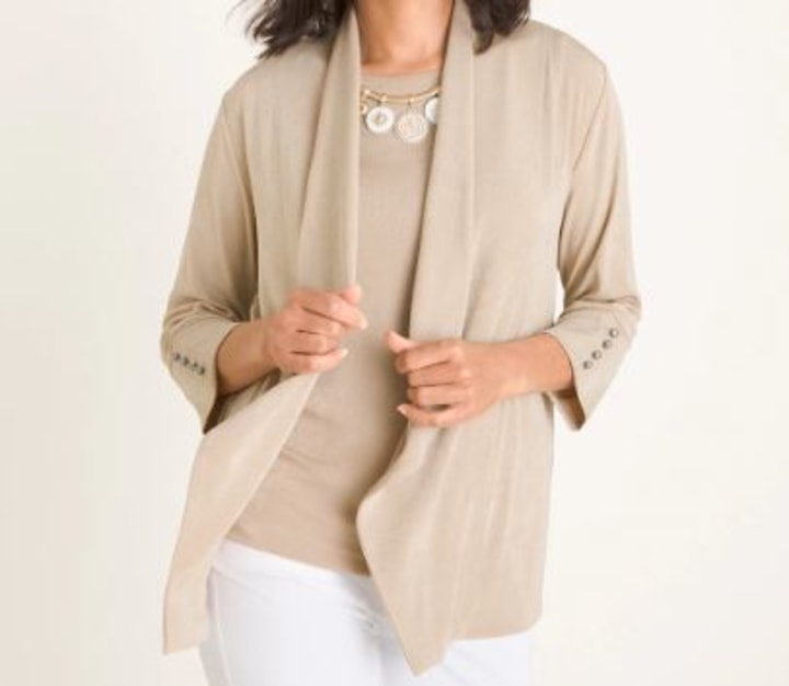 Travelers Classic Button-Sleeve Jacket
