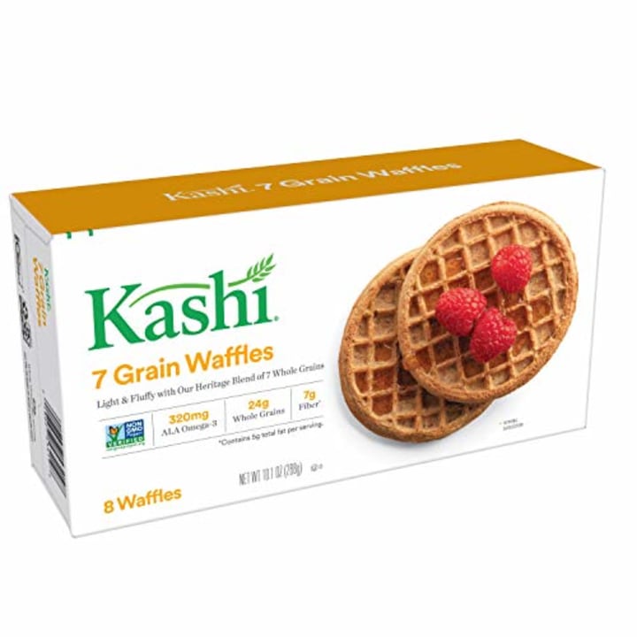 Kashi, Waffles, 7 Grain, Vegan, Non-GMO Project Verified, 10.1 oz (8 Count)