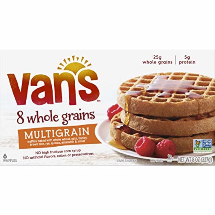 Van&#039;s, 8 Whole Grains Waffles, Multi-Grain, 6 Count, (Frozen)