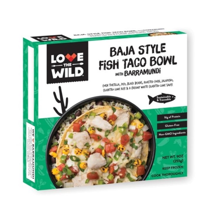 LoveTheWild Baja Style Frozen Fish Taco Bowl with Barramundi - 9oz