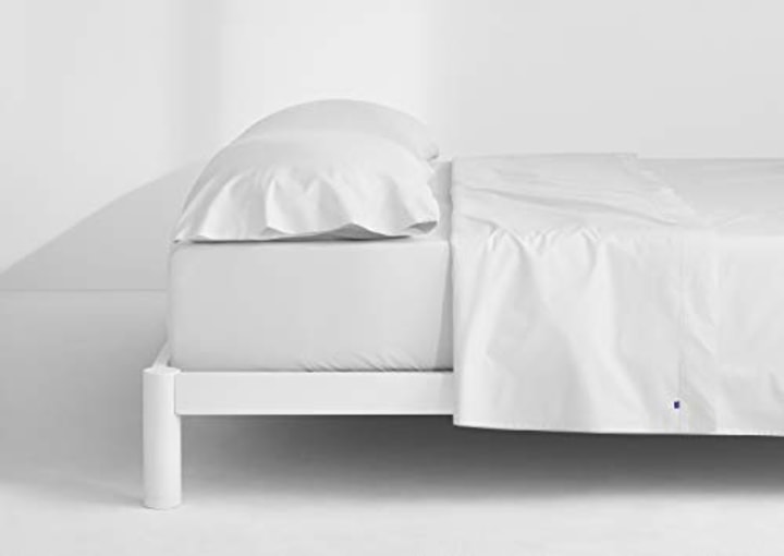 Casper Sleep Soft and Durable Supima Cotton Sheet Set, Queen, White