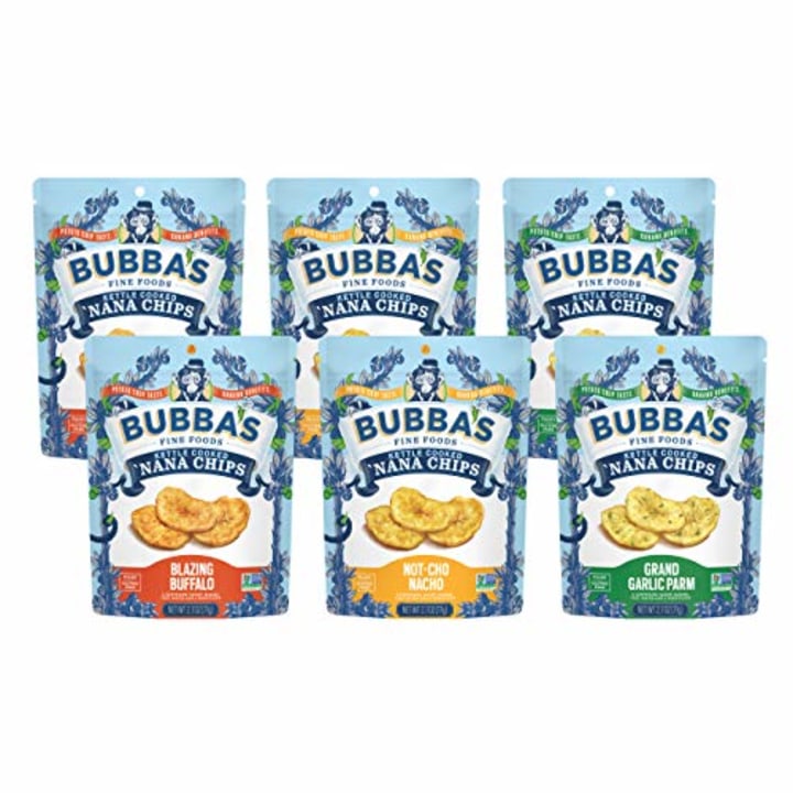 Bubba&#039;s Fine Foods Nana Chips, Variety Pack, 2.7 Ounce (Pack of 6) PACKAGING MAY VARY