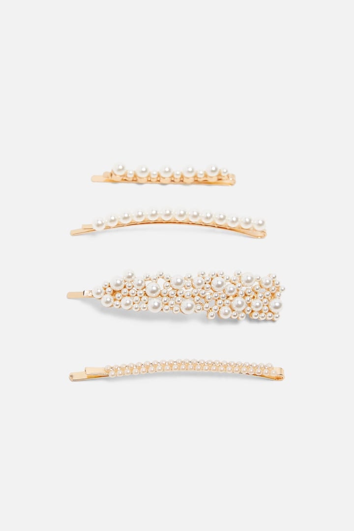 Pack of Faux Pearl Hair Clips