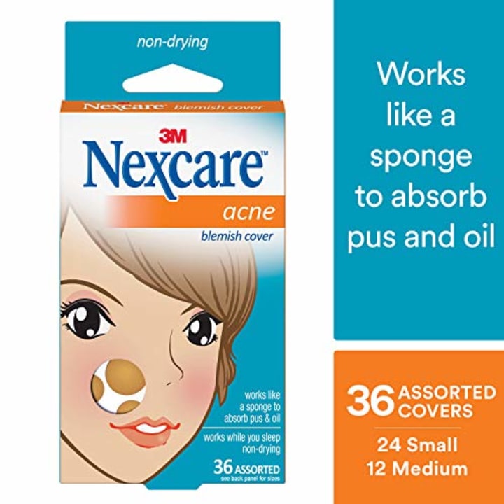 Nexcare Acne Cover, Best Seller, Helps Blemishes Clear, Color Changing As It Works, 36 Count