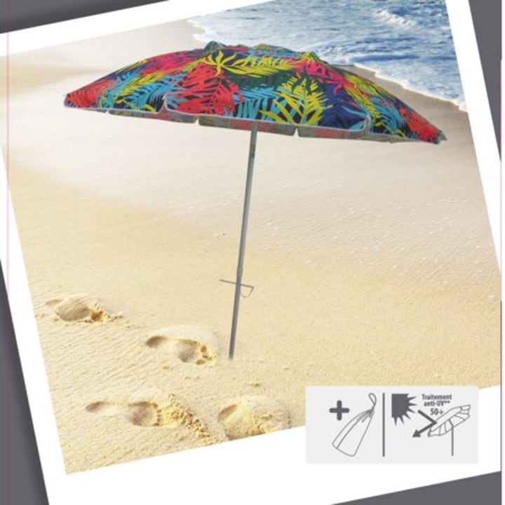 DestinationGear 7-ft. Palms Beach Umbrella with Travel Bag