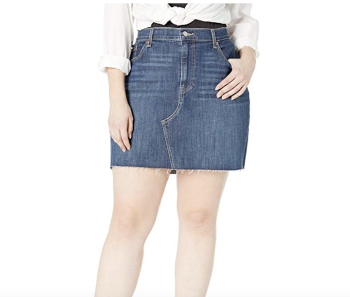 Trendy Plus Size Denim Mini Skirt