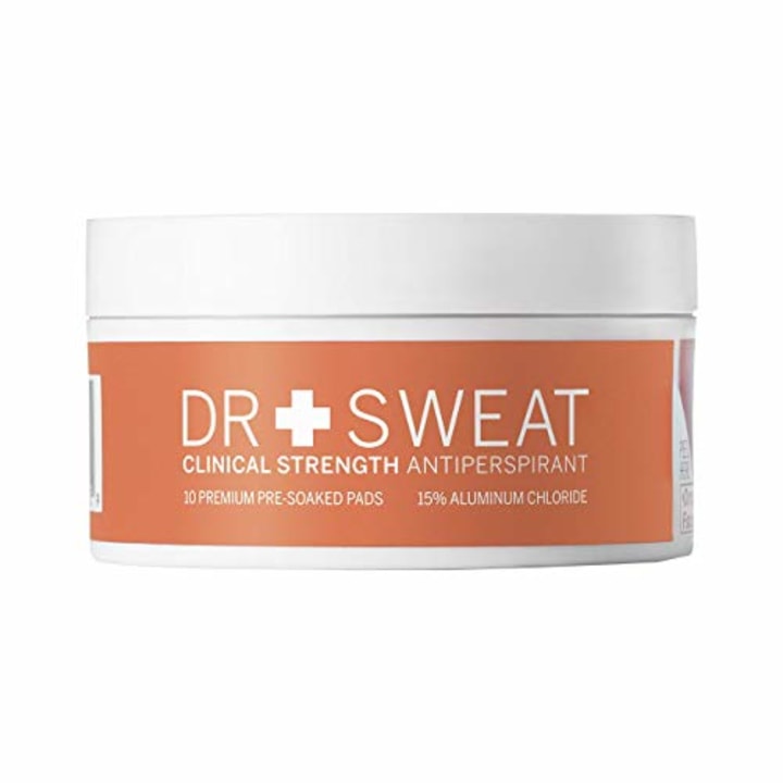 Dr. Sweat Clinical Strength Antiperspirant Deodorant Pads - Reduce Sweating for 7 days, Deodorant for Men &amp; Women, Pack of 10 Underarm Sweat Pads