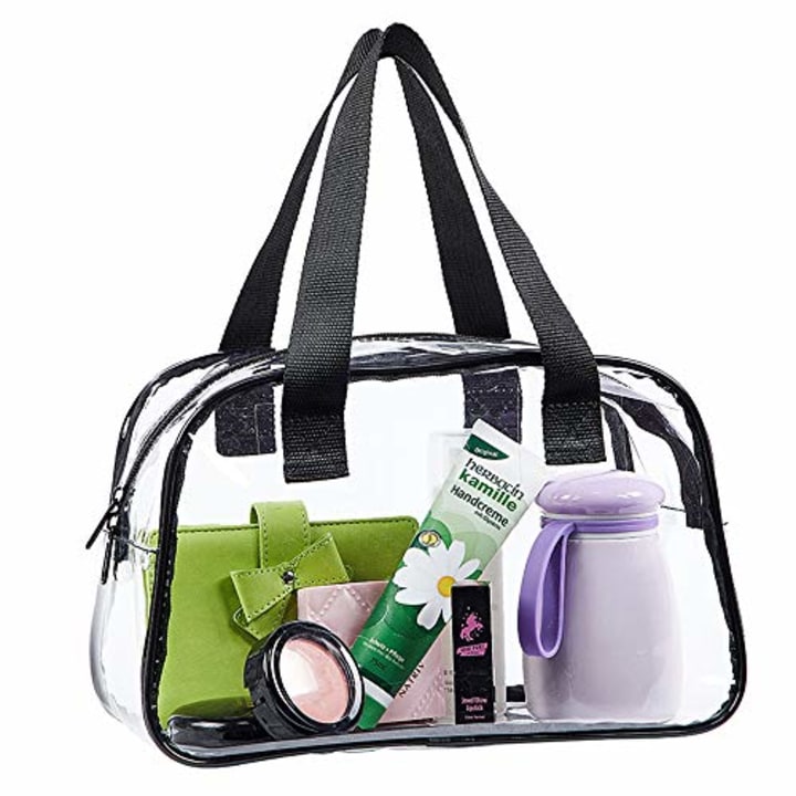 Clear Purse for Women Clear Plastic Bags with Inner Pocket for Concerts Clear Crossbody Bag Stadium Approved 