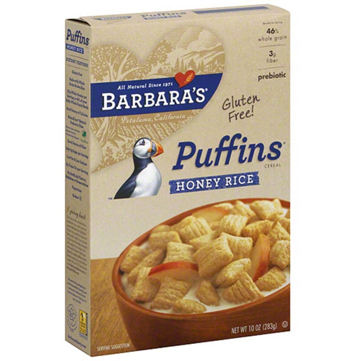 Barbara&#039;s Puffins Honey Rice Cereal, 10 oz (Pack of 12)