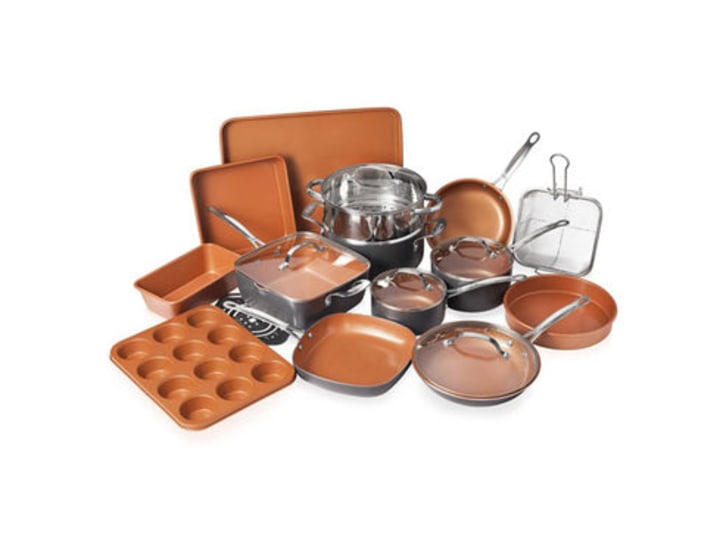 20-Piece Non-Stick Cookware With Lids &amp; Bakeware Set
