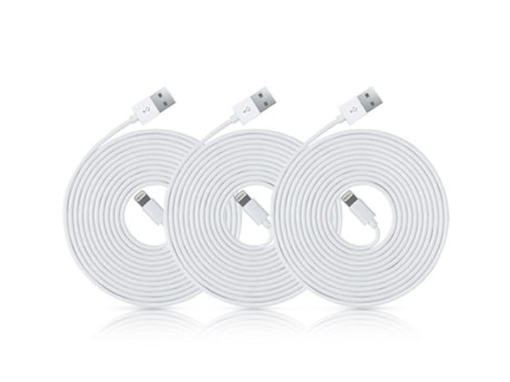 10-Ft MFi-Certified Lightning Cables: 3-Pack