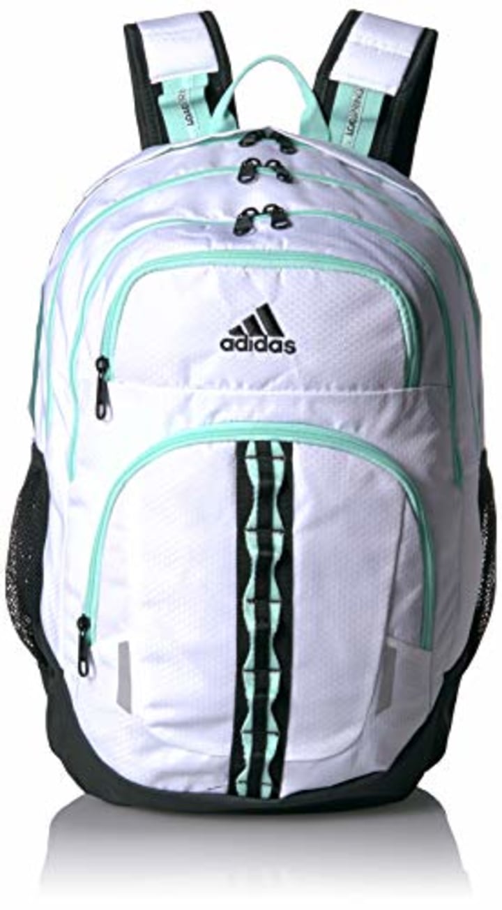 adidas Unisex Prime Backpack, White/Clear Mint/Black, ONE SIZE