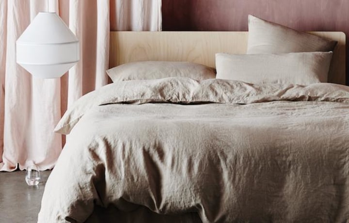 Dreams & Drapes Suki Easy Care Duvet/Quilt Cover Bedroom Range Lilac 
