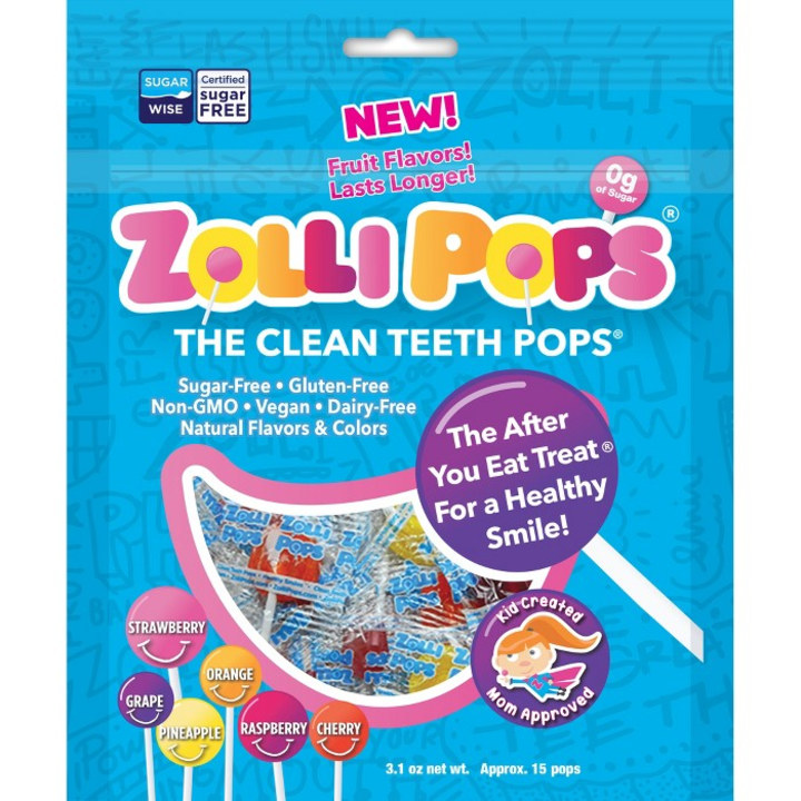 Zollipops Natural Clean Teeth Candy