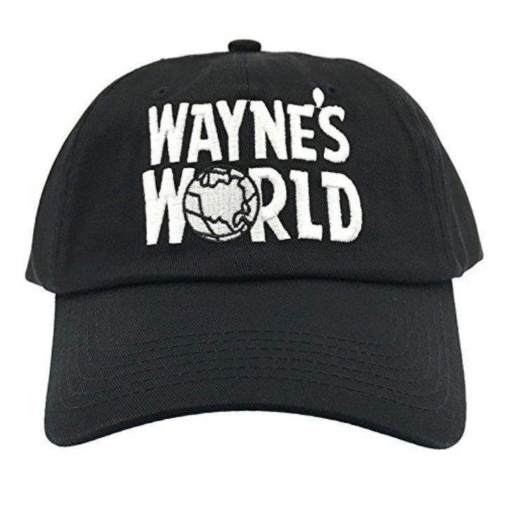 Wayne&#039;s World Hat Cap Waynes World Dad Hat Wayne Movie Baseball Cap Black Cotton