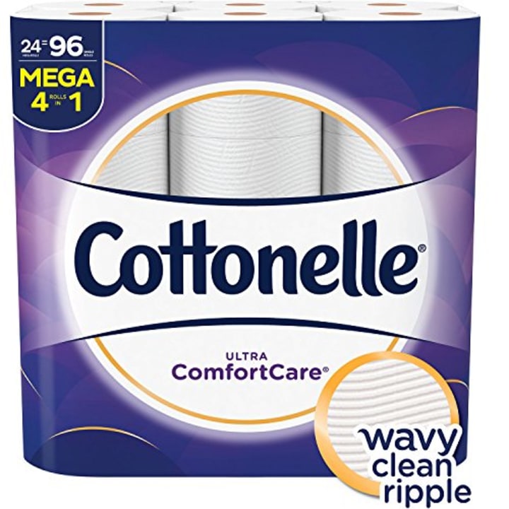 Cottonelle Ultra ComfortCare Toilet Paper, 24 Mega Rolls
