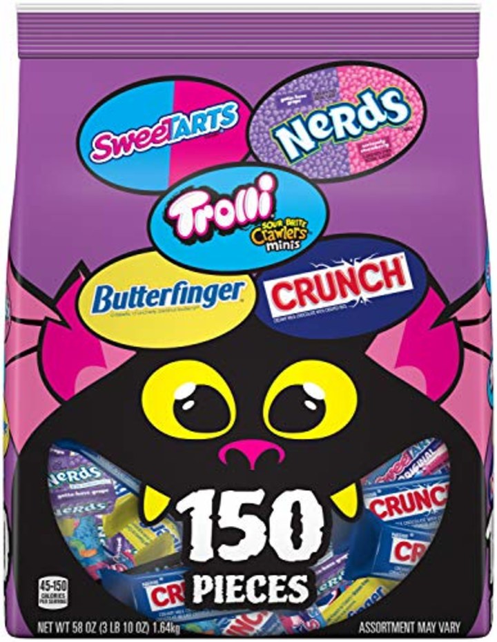 Ferrara Monster Bag Mix Variety Pack Individually Wrapped Candies, 150 Count, 58 Ounce Candy Bag