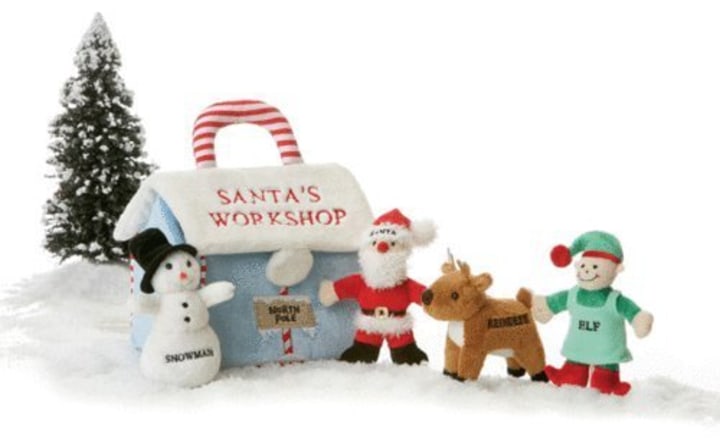 Baby&#039;s My First Christmas Gift Santa&#039;s Workshop Playset